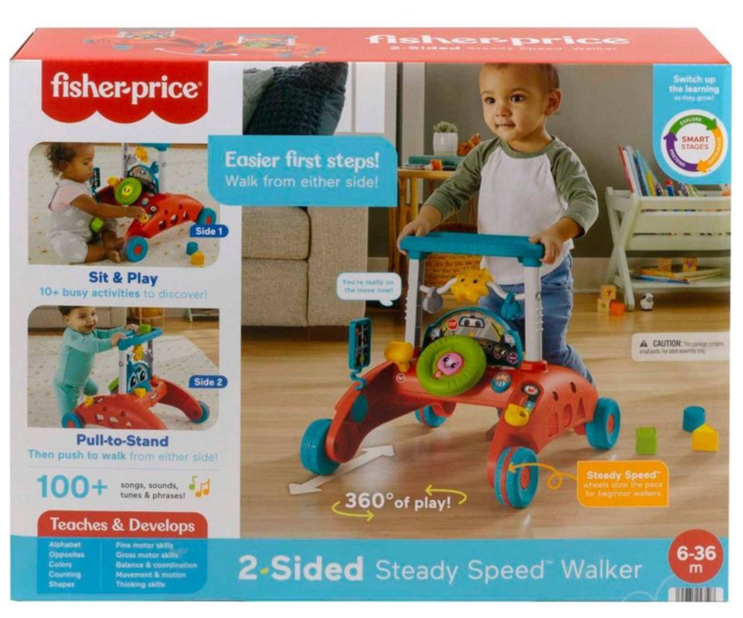 Fisher-Price 2-Sided Steady Speed Walker Toy New With Box – I Love ...