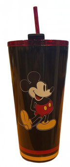 Disney Parks Mickey Mouse Standing Tumbler With Straw WDW New With Tag