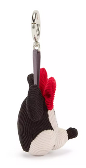 Disney Parks Minnie Mouse Corduroy Plush Keychain Bag Charm New with Tag