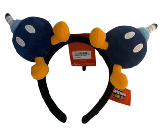 Universal Studios Super Nintendo World Mario Bob-omb Headband Plush New W Card
