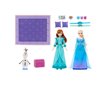 Disney Frozen Slumber Sister Set with Anna & Elsa Fashion Dolls Toy New With Box