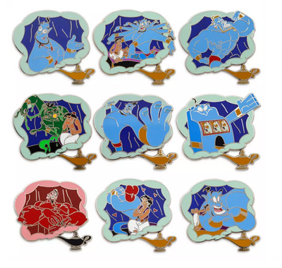 Disney Parks Aladdin 30th Anniversary Mystery Blind Pack 2-Pc. Pin New With Card