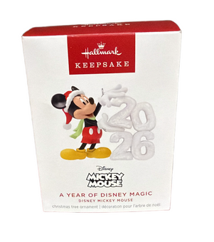 Hallmark Mickey Mouse A Year of Disney Magic 2026 Christmas Ornament New W Box