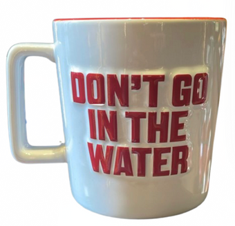 Universal Studios Jaws 50th Anniversary Visit Amity Island Coffee Mug New W Tag