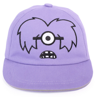 Universal Studios Despicable Me Purple Minion Youth Baseball Cap Hat New W Tag
