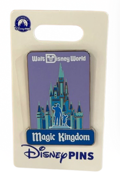 Disney Parks Walt Disney World Magic Kingdom Park Icon Pin New With Card