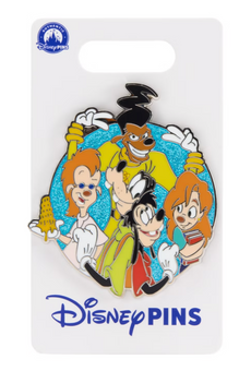 Disney Parks A Goofy Movie Enclosed Glitter Cast Pin New With Card