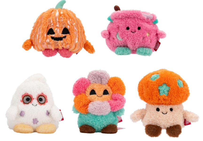 Spooky Mushroom Disco JackoLantern Jack O Flower Ghost Plush 5-Pack New With Tag