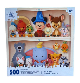 Disney Parks"Disney Plushies" artwork by artist Jerrod Puzzle Toy New with Tag
