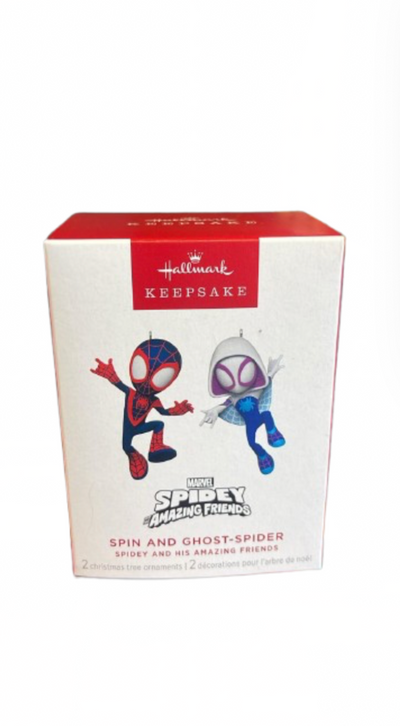 Hallmark Keepsake 2025 Spidey Spin and Ghost-Spider Christmas Ornament New w Box