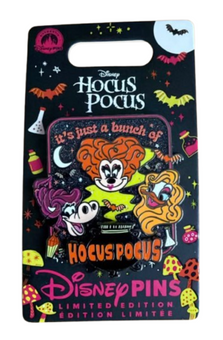 Disney Parks Minnie Daisy Clarabelle Cow Sanderson Sisters Pin Hocus Pocus New