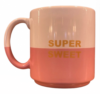 Disney Parks Letter M Minnie Super Sweet Coffee Mug New with Tag