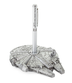 Hallmark Disney Star Wars Millennium Falcon Desk Accessory With Pen New With Tag