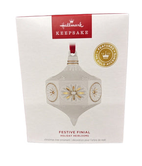 Hallmark Exclusive Holiday Heirlooms Festive Finial Christmas Ornament New