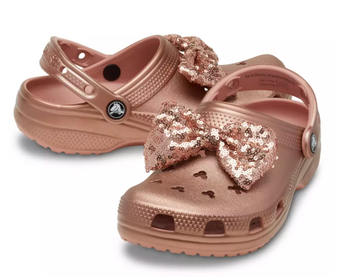 Disney Parks Minnie Mouse Clogs Adults by Crocs Rose Gold M4/W6 New With Tag