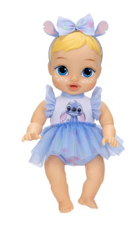 Disney Darlings Snuggly Stars Doll Stitch Blonde Hair Blue Eyes Toy New W Box