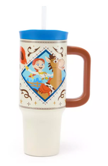 Disney Parks Jessie and Bullseye Travel Tumbler with Straw Toy Story 5 New W Tag