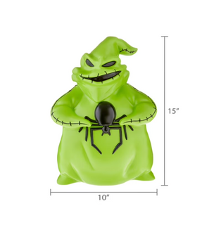 Halloween Blow Mold Décor Disney Oogie Boogie with Spider New with Tag