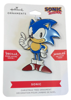 Hallmark Sonic The Nedgehog Wiggles Metal Ornament New with Card