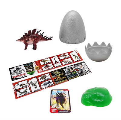 Jurassic World Rebirth Captivz Slime Egg Dinosaur Collectible Flocked Mystery