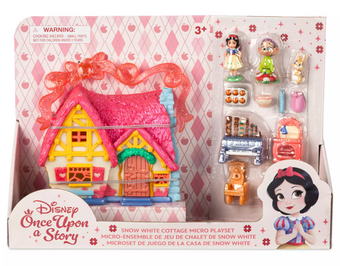 Disney Parks Once Upon a Story Snow White Cottage Micro Play Set New With Tag