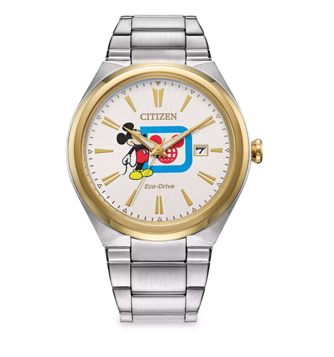 Disney WDW 50th Vault Timepiece Mickey Stainless Steel Watch Adults Citizen New