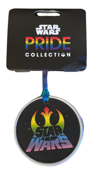 Disney Parks Star Wars Pride Collection Disc Christmas Ornament New with Tag