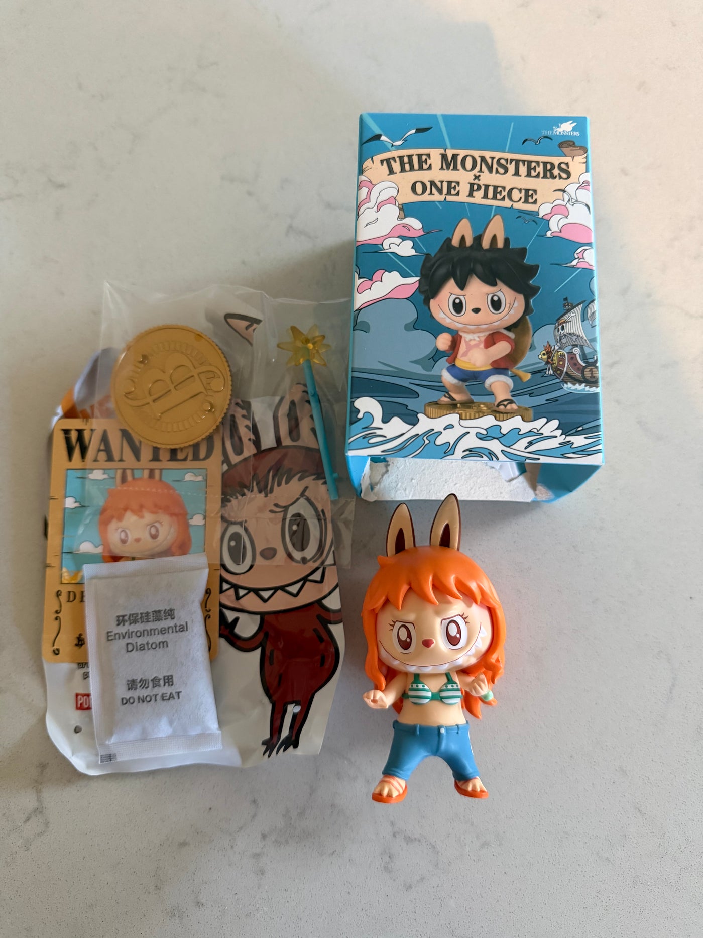 Pop Mart Labubu The Monsters x One Piece Nami Figure USA SELLER New with Box