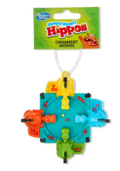 Hungry Hippos Holiday Decoupage Christmas Ornament New With Tag