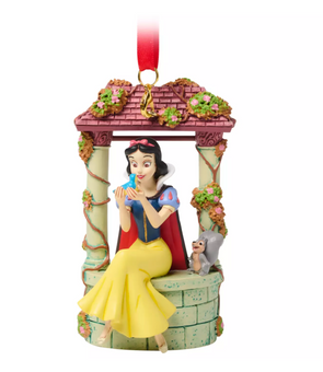 Disney Parks Snow White Wishing Well Sketchbook Christmas Ornament New With Tag
