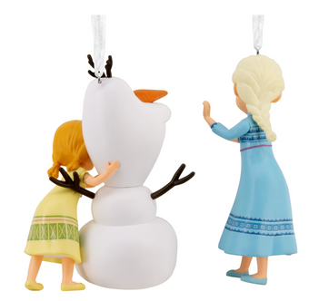 Hallmark Frozen Elsa Anna Olaf Tree Christmas Ornaments New with Box