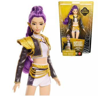 KPop Demon Hunters HUNTR/X Rumi Golden Singing Doll in Removable Outfit New