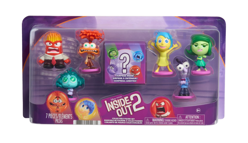 Disney and Pixar Inside Out 2 7-Pack Figure Set Toy New With Tag