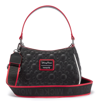 Disney Parks Loungefly Mickey Mouse Crossbody Bag Black New with Tag