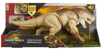 Jurassic World Rebirth Rumble n Rampage Distortus Rex Dinosaur Figure New