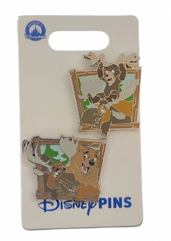 Disney Parks Brother Bear Kenai Koda Rutt Tuke Open Edition 2 Pin Set New