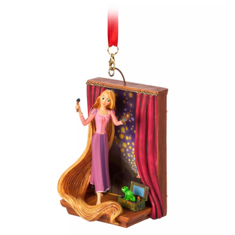 Disney Parks Tangled Rapunzel Sketchbook Christmas Tree Ornament New with Tag