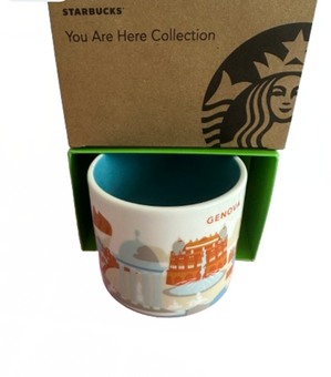 Starbucks You Are Here Genova Genoa Italy Ceramic Coffee Rare Mug New with Box