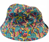 Disney Parks Psychedelic ‘Alice in Wonderland Reversible Bucket Hat New with Tag