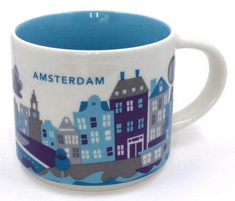 Starbucks You Are Here Collection Amsterdam Netherlands Ceramic Coffee Mug New
