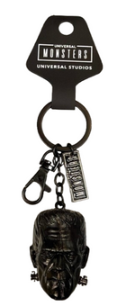 Universal Studios Monsters Frankenstein Head Sculpted Keychain New With Tag
