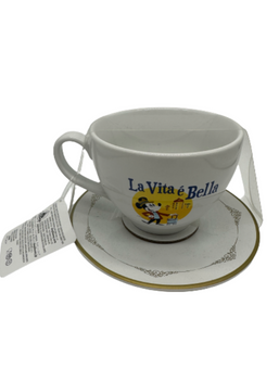 Disney Parks Riviera Resort Mickey La Vita e' Bella Cappuccino Mug New with Tag