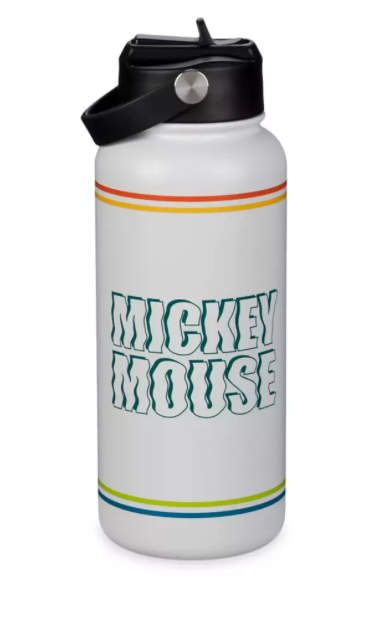 Disney Parks Mickey Mouse Shake Water Bottle Stainless Steel Large New With Tag