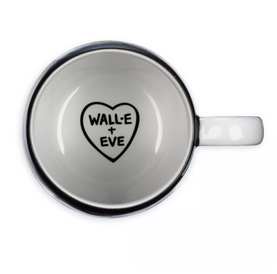 Disney Parks Wall-E and E.V.E. Matte Finish Ceramic 20oz Coffee Mug New