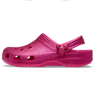 Disney Parks Mickey Icon Pink Glitter Clogs for Adults by Crocs M5/W7 New Tag