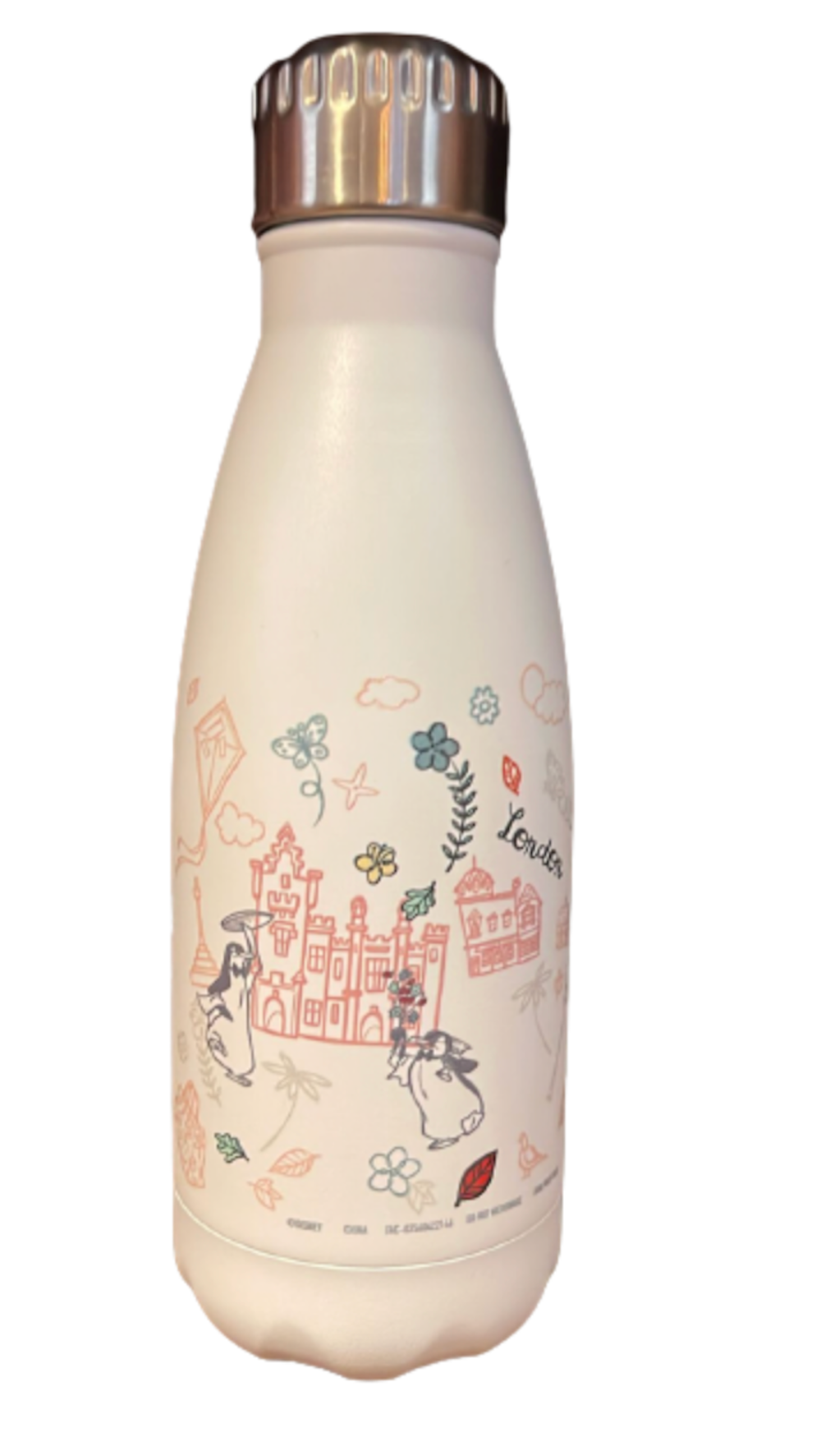 Disney Parks London Mary Poppins Practically Perfect In Every Way Water Bottle