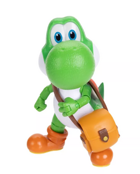 The Super Mario Galaxy Movie 5” Yoshi Figure with Hat Sunglasses Satchel New