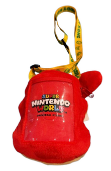 Universal Studios Super Nintendo World Diddy Kong Plush Shoulder Pouch New W Tag