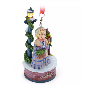 Disney The Muppet Christmas Carol Kermit Miss Piggy Light-Up Christmas Ornament