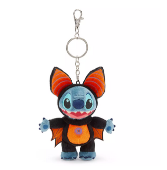 Disney Parks Halloween Experiment 626 Stitch Plush Keychain Bag Charm New w Tag